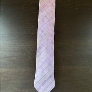 Calvin Klein Purple Plaid Men's Tie